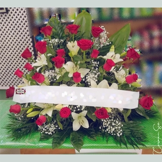 Centro defunción de suelo tonos rojos - Imagen 1